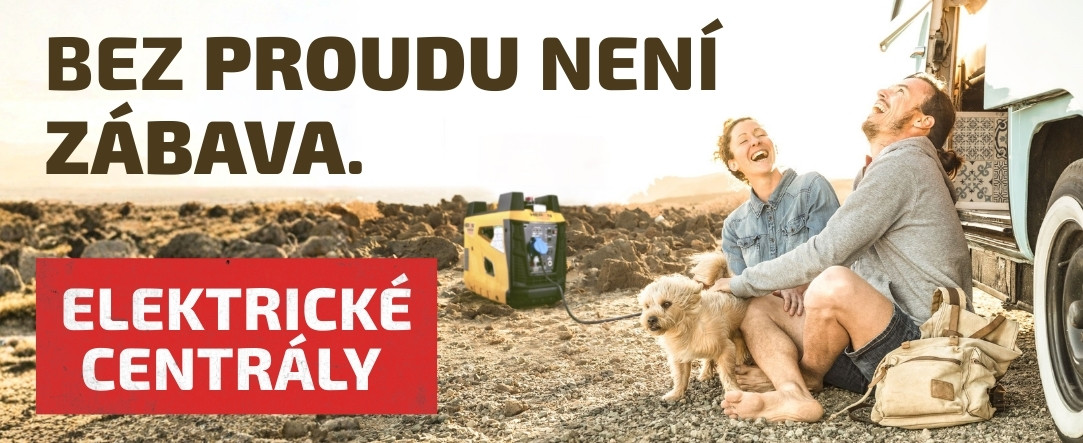 Kompaktní elektrocentrály pro karavanisty a kempy